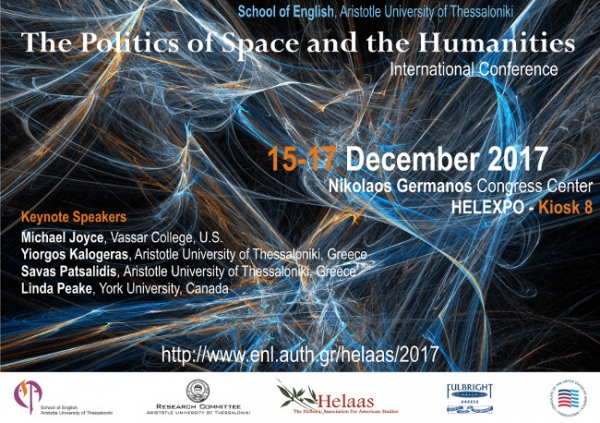 HELAAS INTERNATIONAL CONFERENCE | The Politics of Space and the Humanities - December 15-17, 2017